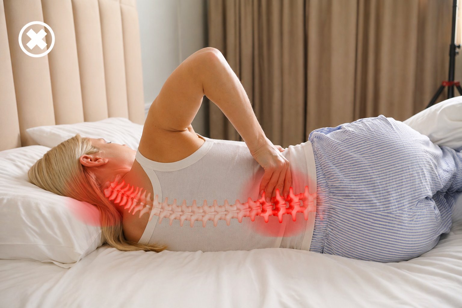 Poor spinal alignment causing neck and back pain